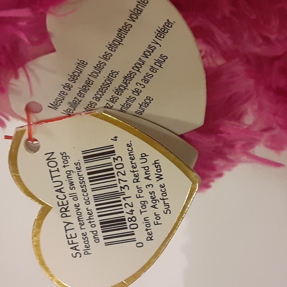 "Patsy" Poodle TY Beanie Boo, 2016, 6", Glittery big eyes, Pink, Poly/Plastic - Picture 10 of 11